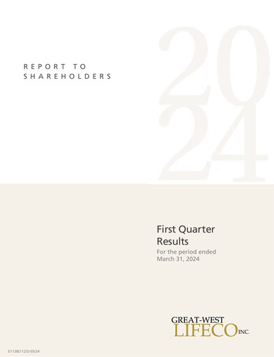 Thumbnail Great-West Lifeco
 Financial Statement 2024-q1