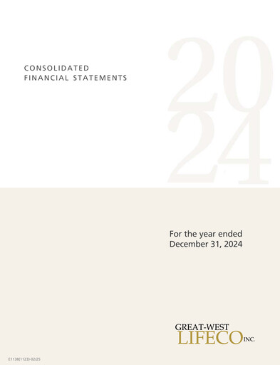 Thumbnail Great-West Lifeco
 Financial Statement 2024