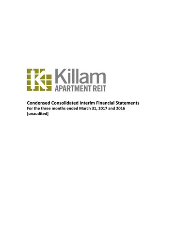Thumbnail Killam Apartment REIT Financial Statement 2017-q1