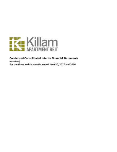 Thumbnail Killam Apartment REIT Financial Statement 2017-q2