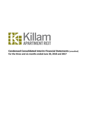 Thumbnail Killam Apartment REIT Financial Statement 2018-q2