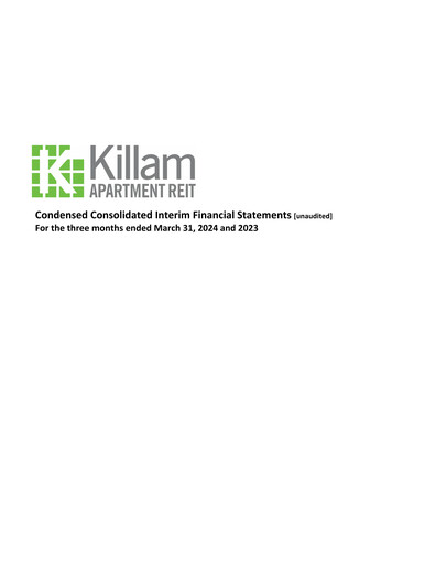 Thumbnail Killam Apartment REIT Financial Statement 2024-q1