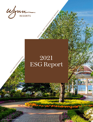 Thumbnail Wynn Resorts
 ESG Report 2021