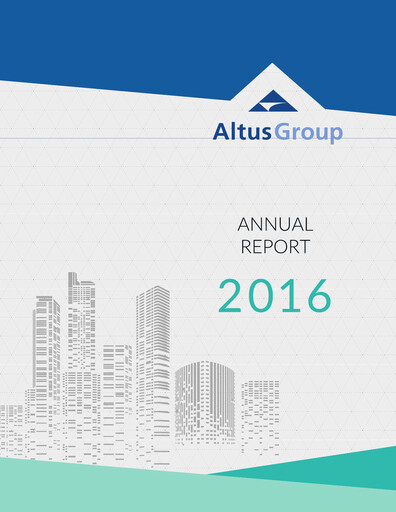 Thumbnail Altus Group Annual Report 2016