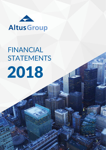 Thumbnail Altus Group Financial Statement 2018