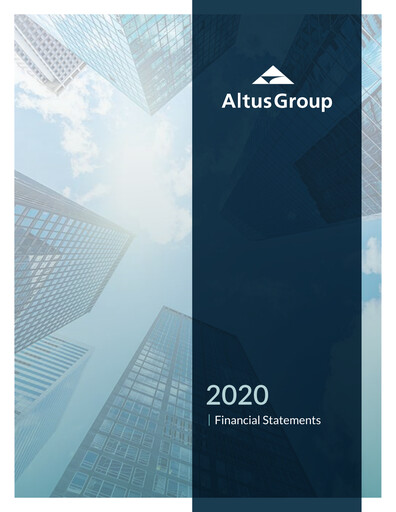 Thumbnail Altus Group Financial Statement 2020