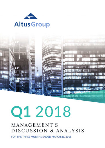 Thumbnail Altus Group Quarterly Report 2018-q1