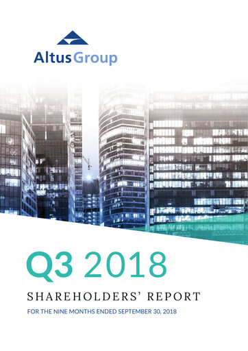 Thumbnail Altus Group Quarterly Report 2018-q3