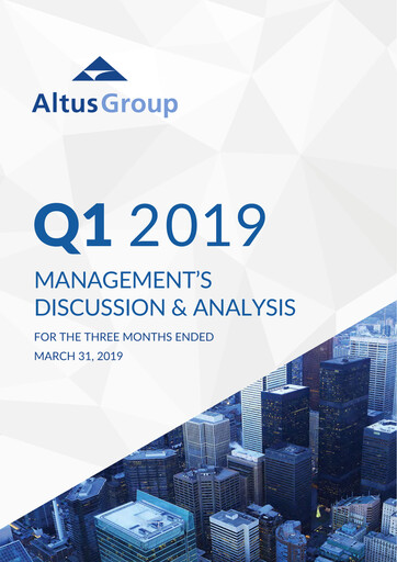 Thumbnail Altus Group Quarterly Report 2019-q1