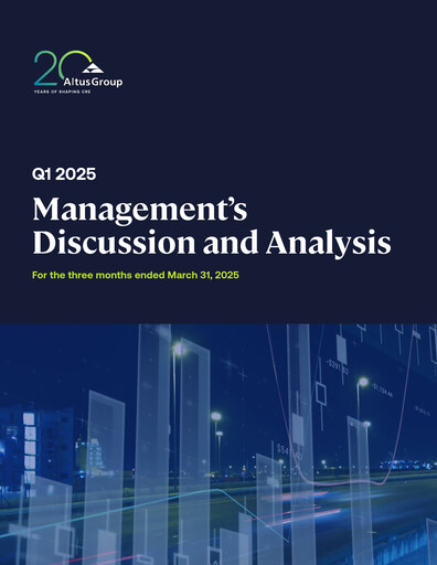 Thumbnail Altus Group Quarterly Report 2025-q1