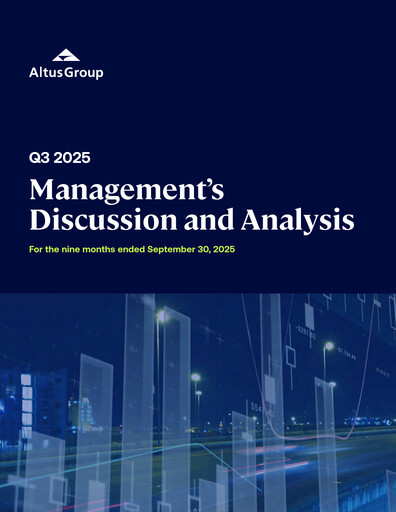 Thumbnail Altus Group Quarterly Report 2025-q3