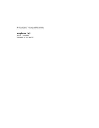 Thumbnail goeasy Financial Statement 2013