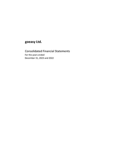 Thumbnail goeasy Financial Statement 2023