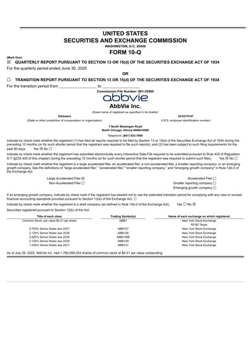 Thumbnail AbbVie Quarterly Report 2025-q2