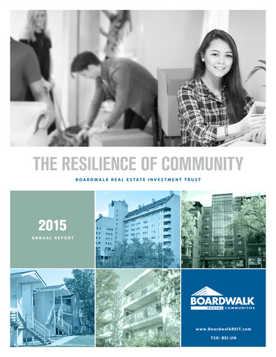 Thumbnail Boardwalk Real Estate Investment Trust Annual Report 2015