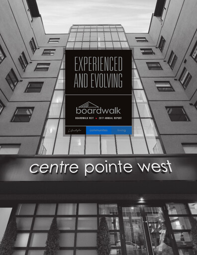 Thumbnail Boardwalk Real Estate Investment Trust Annual Report 2017