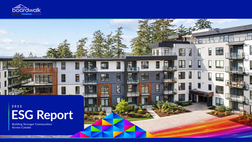 Thumbnail Boardwalk Real Estate Investment Trust ESG Report 2025