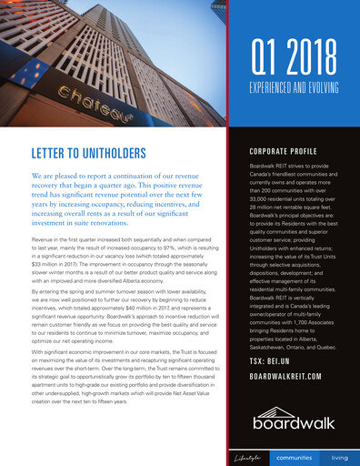 Thumbnail Boardwalk Real Estate Investment Trust Quarterly Report 2018-q1