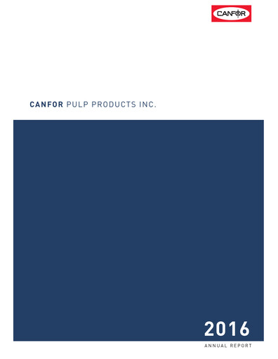 Thumbnail Canfor Annual Report 2016
