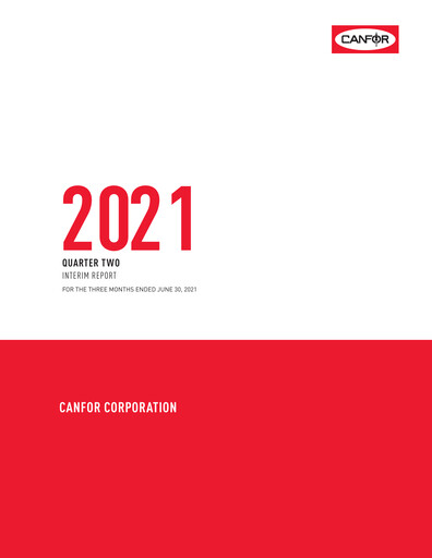 Thumbnail Canfor Quarterly Report 2021-q2