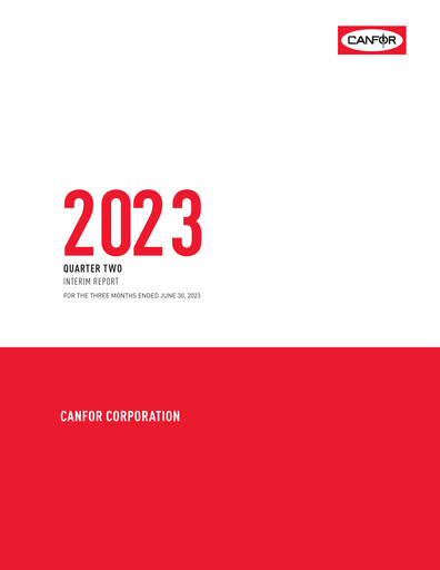 Thumbnail Canfor Quarterly Report 2023-q2