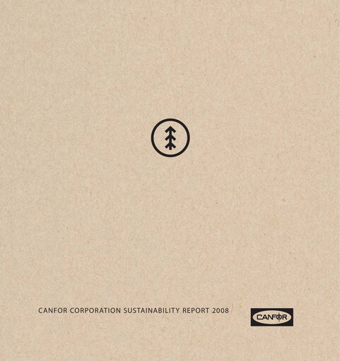 Thumbnail Canfor Sustainability Report 2008