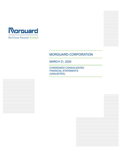 Miniature Morguard Bilan financier 2024-q1