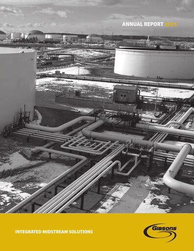 Thumbnail Gibson Energy Annual Report 2013