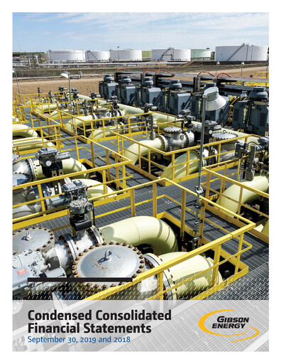 Thumbnail Gibson Energy Quarterly Report 2019-q3