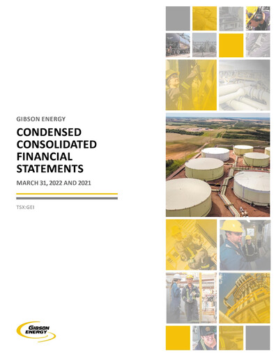 Thumbnail Gibson Energy Quarterly Report 2022-q1