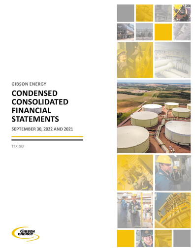 Thumbnail Gibson Energy Quarterly Report 2022-q3