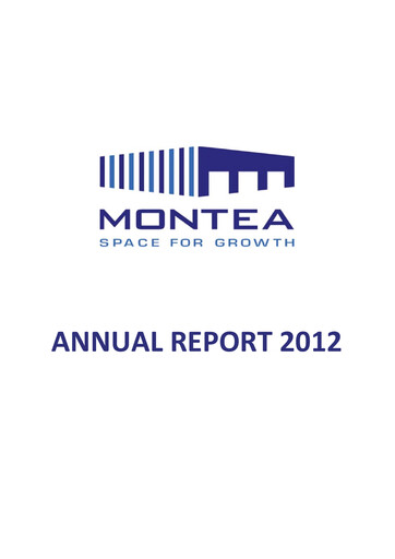 Thumbnail Montea Comm Annual Report 2012