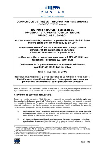 Vorschaubild Montea Comm Halbjahresbericht 2008-h1