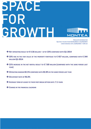 Vorschaubild Montea Comm Quartalsbericht 2015-q1