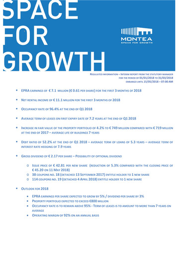 Vorschaubild Montea Comm Quartalsbericht 2018-q1
