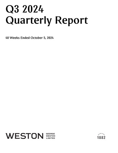 Vorschaubild George Weston Quartalsbericht 2024-q3