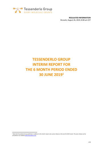 Vorschaubild Tessenderlo Group Halbjahresbericht 2019-h1