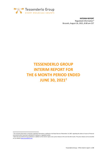 Vorschaubild Tessenderlo Group Halbjahresbericht 2021-h1