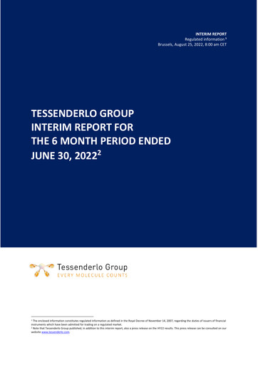 Vorschaubild Tessenderlo Group Halbjahresbericht 2022-h1