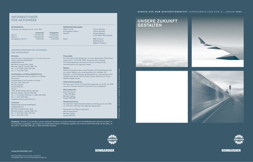 Thumbnail Bombardier Annual Report 2002
