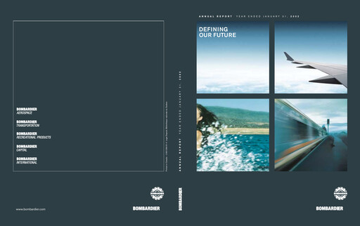 Miniature Bombardier Rapport annuel 2001