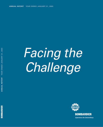 Miniature Bombardier Rapport annuel 2002