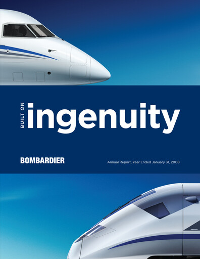 Miniature Bombardier Rapport annuel 2007