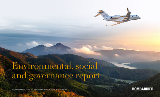Thumbnail Bombardier ESG Report 2020