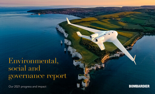 Thumbnail Bombardier ESG Report 2021