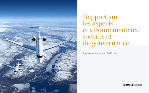 Thumbnail Bombardier ESG Report 2022