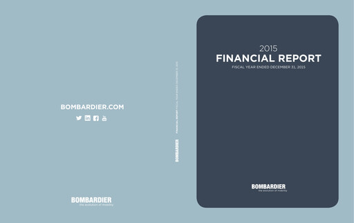 Thumbnail Bombardier Financial Report 2015