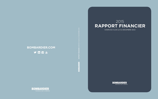 Miniature Bombardier Rapport financier 2015