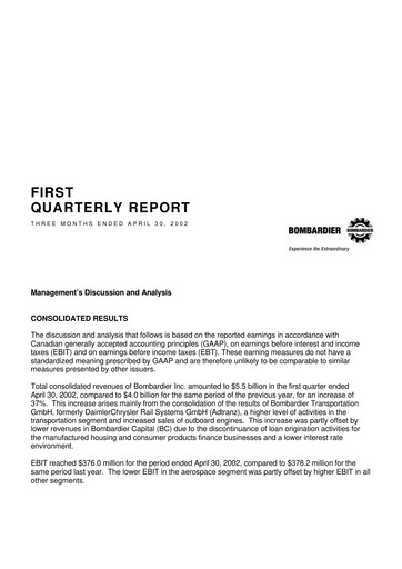 Thumbnail Bombardier Quarterly Report 2002-q1