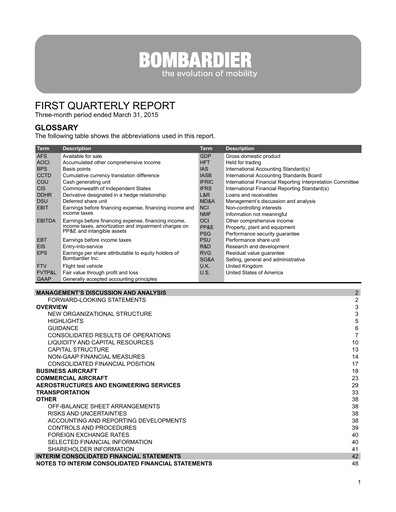 Thumbnail Bombardier Quarterly Report 2015-q1
